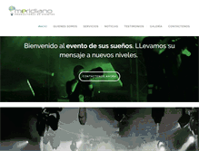 Tablet Screenshot of meridianoeventos.com